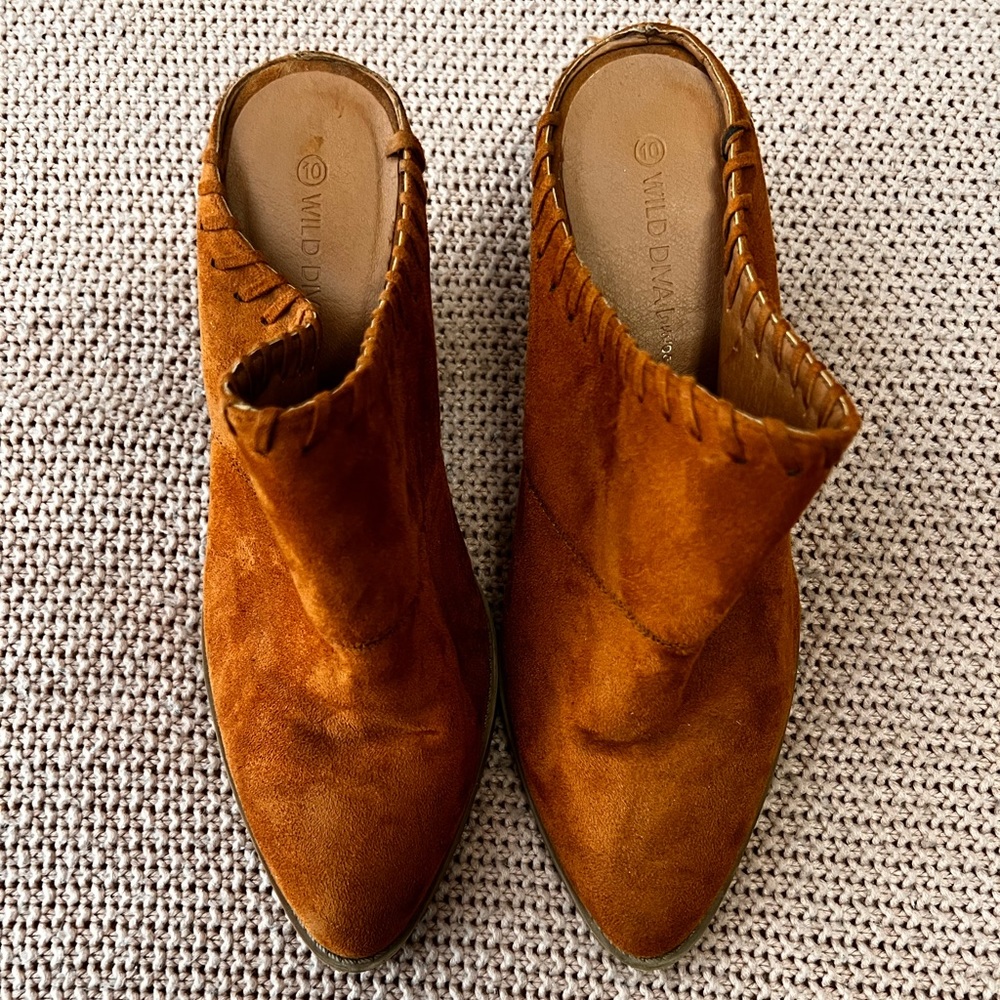 Brown Suede Heels